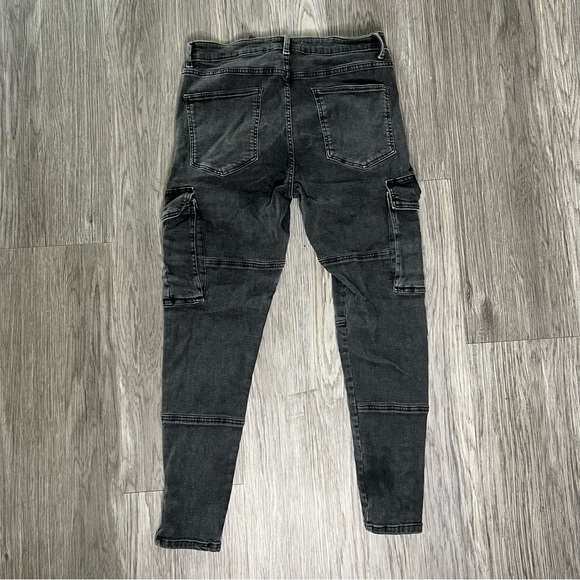 Zara cargo black mens jean skinny - Picture 3 of 3